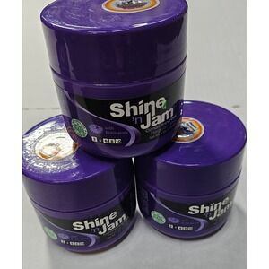 3 Pack Shine n Jam Conditioning Gel Regular Hold with Echinacea 4oz Purple Jar